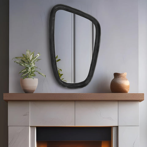 Olive 24" Black Aluminum Frame Mirror, 1 Piece (Style 2)