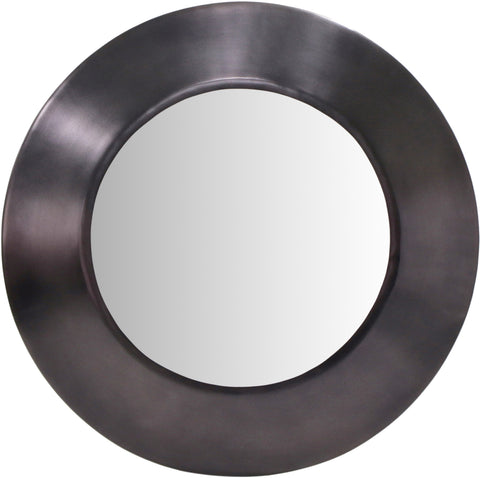 Delaney 24" Black Iron Frame Mirror, 1 Piece