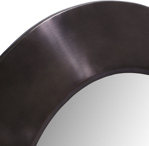 Delaney 24" Black Iron Frame Mirror, 1 Piece