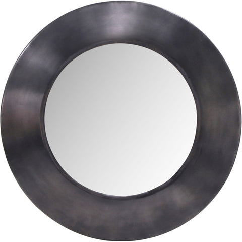 Delaney 30" Black Iron Frame Mirror, 1 Piece