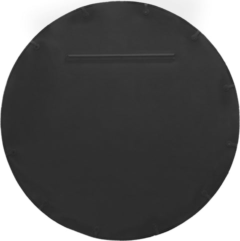 Delaney 36" Black Iron Frame Mirror, 1 Piece