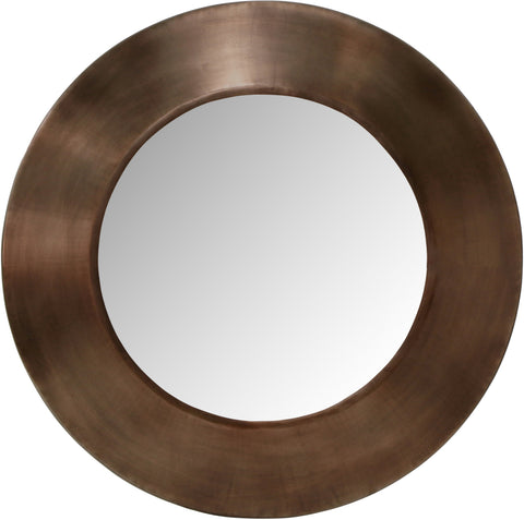 Delaney 30" Brown Iron Frame Mirror, 1 Piece