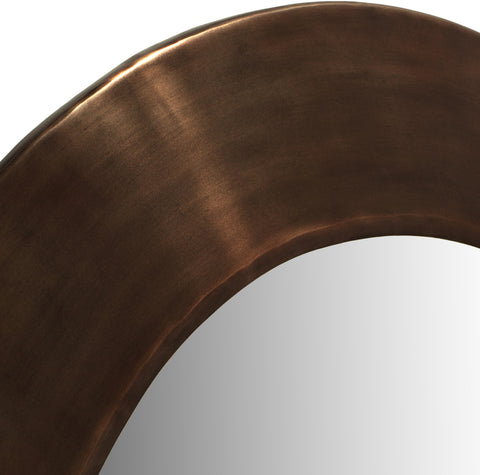 Delaney 30" Brown Iron Frame Mirror, 1 Piece