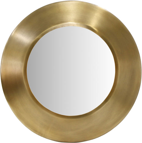 Delaney 24" Gold Iron Frame Mirror, 1 Piece