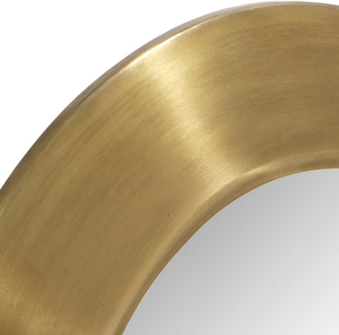 Delaney 24" Gold Iron Frame Mirror, 1 Piece