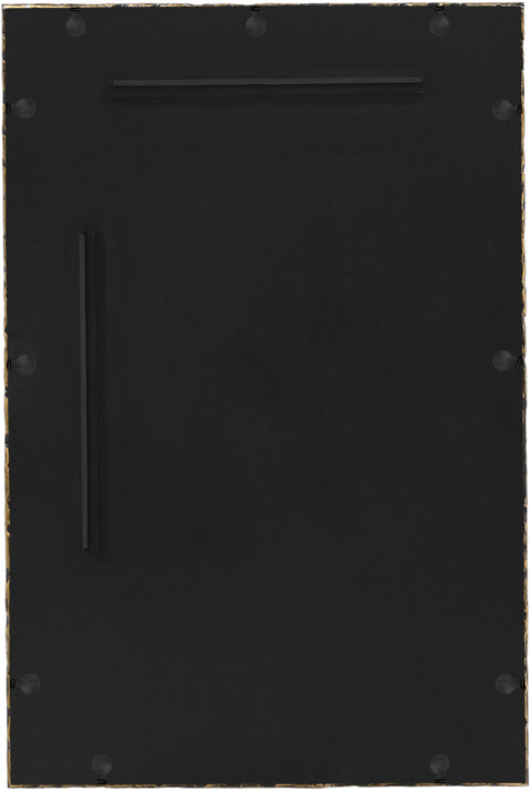 Jessa 24" Brown Iron Frame Mirror, 1 Piece