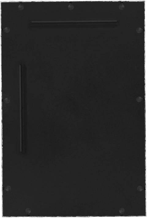 Jessa 24" Silver Iron Frame Mirror, 1 Piece