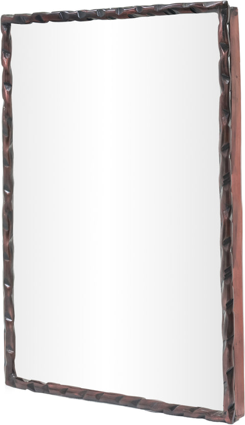 Jessa 48" Brown Iron Frame Mirror, 1 Piece