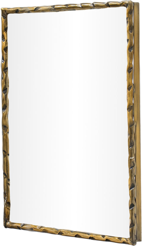 Jessa 48" Gold Iron Frame Mirror, 1 Piece