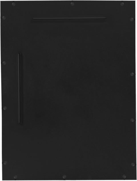 Jessa 48" Silver Iron Frame Mirror, 1 Piece