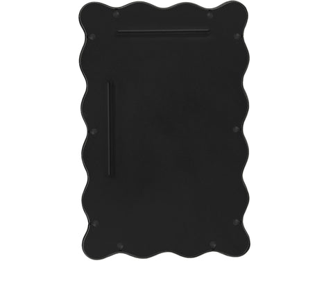 Hadley 24" Black Iron Frame Mirror, 1 Piece