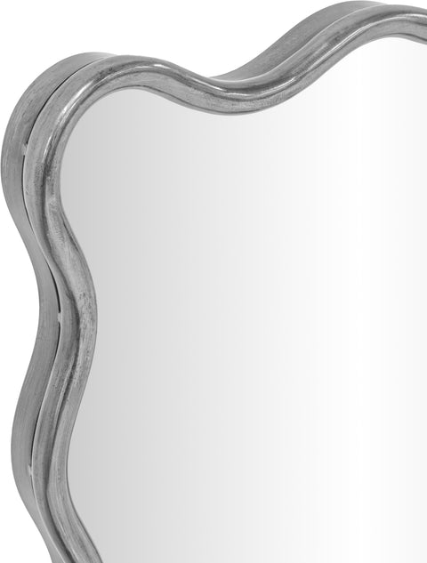 Hadley 24" Silver Iron Frame Mirror, 1 Piece