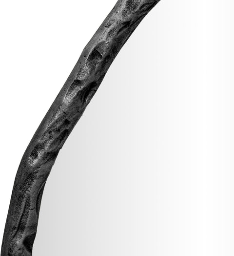 Alden 36" Black Iron Frame Mirror, 1 Piece