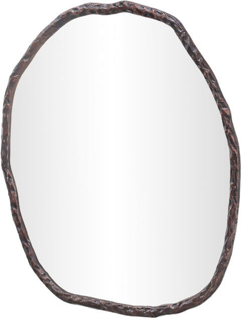 Alden 36" Brown Iron Frame Mirror, 1 Piece