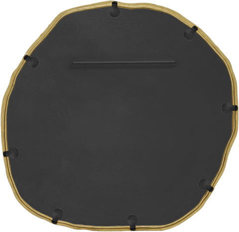 Alden 36" Gold Iron Frame Mirror, 1 Piece