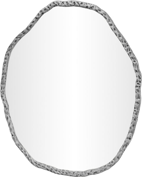 Alden 36" Silver Iron Frame Mirror, 1 Piece