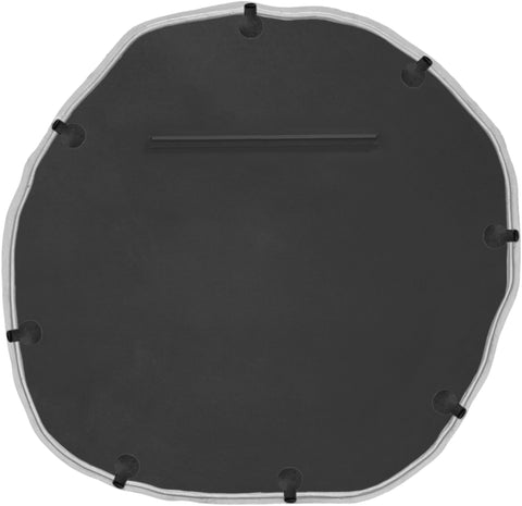 Alden 36" Silver Iron Frame Mirror, 1 Piece