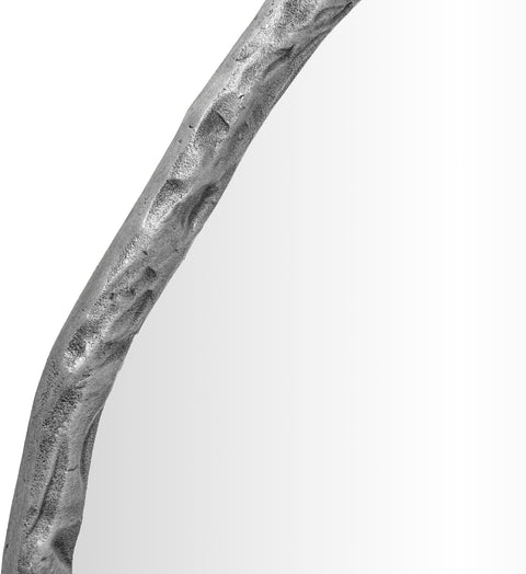 Alden 36" Silver Iron Frame Mirror, 1 Piece