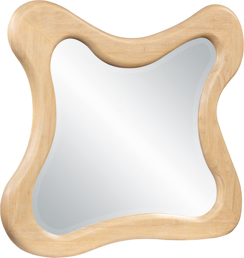 Willow 42" Natural Solid Wood Frame Mirror, 1 Piece