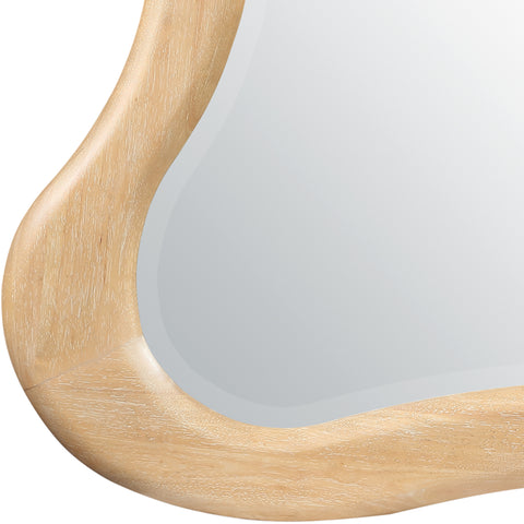 Willow 42" Natural Solid Wood Frame Mirror, 1 Piece