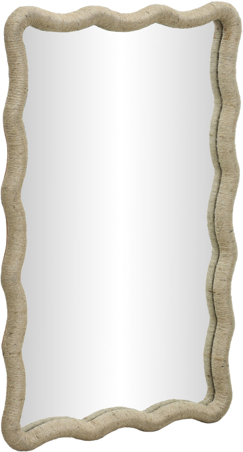 Selene 24" Natural Jute Rope Frame Mirror, 1 Piece