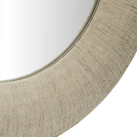 Selene 36" Natural 36" Jute Rope Frame Mirror, 1 Piece