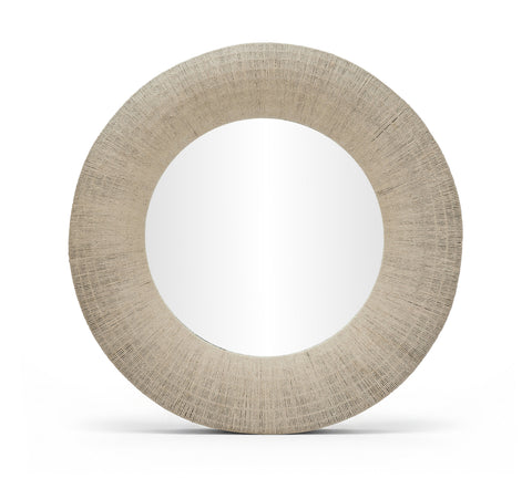 Selene 48" Natural 48" Jute Rope Frame Mirror, 1 Piece