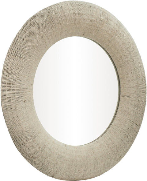 Selene 48" Natural 48" Jute Rope Frame Mirror, 1 Piece
