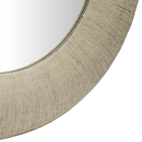 Selene 48" Natural 48" Jute Rope Frame Mirror, 1 Piece