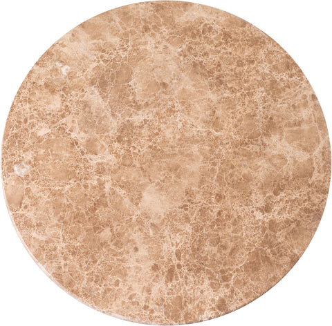 Harper Beige Genuine Marble Top And Iron Base Coffee Table, 1 Piece
