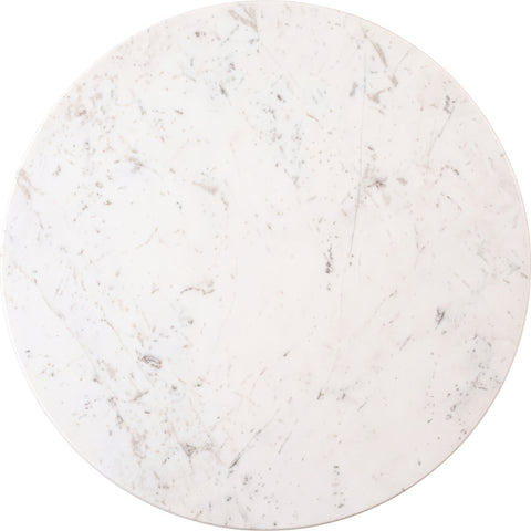 Harper White Genuine Marble Top And Iron Base Coffee Table, 1 Piece