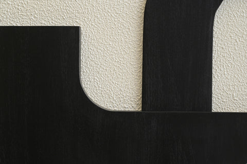 Darcy Black Mango Wood Wall Art, 2-Piece