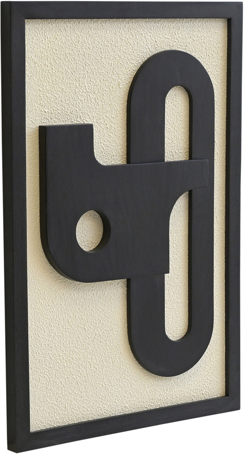 Darcy Black Mango Wood Wall Art, 4-Piece