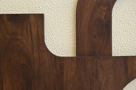 Darcy Brown Mango Wood Wall Art, 2-Piece (Style 2)