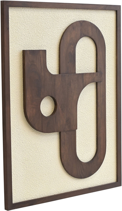Darcy 36" Brown Mango Wood Wall Art, 1 Piece