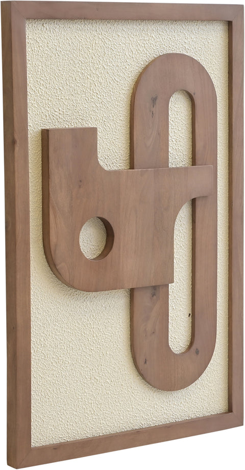 Darcy 24" Natural Mango Wood Wall Art, 1 Piece