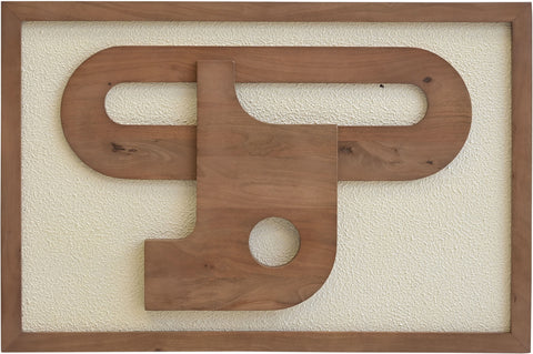 Darcy 24" Natural Mango Wood Wall Art, 1 Piece