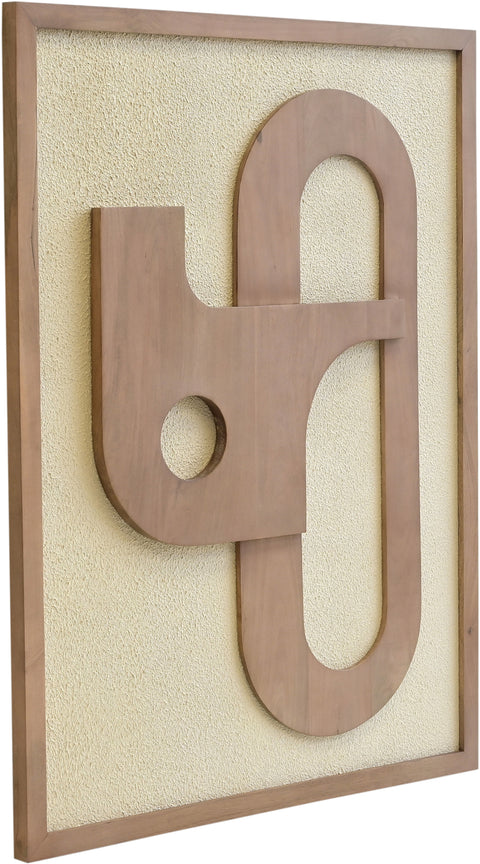 Darcy 36" Natural Mango Wood Wall Art, 1 Piece