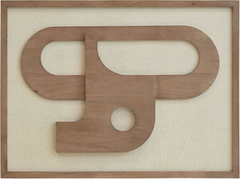 Darcy 36" Natural Mango Wood Wall Art, 1 Piece