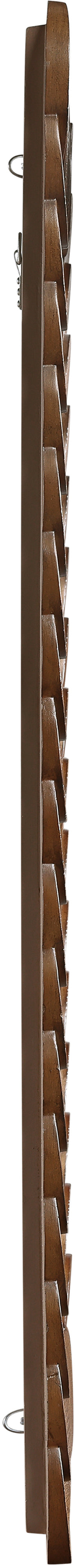 Giselle 32.5" Brown Oak Veneer Frame Mirror, 1 Piece