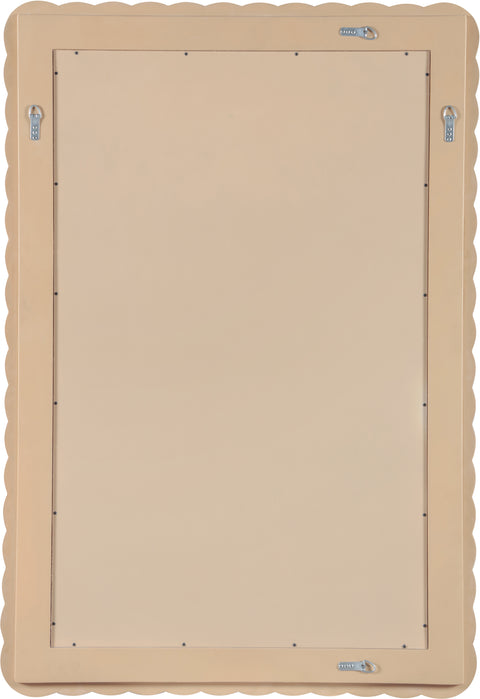 Giselle 32.5" Natural Oak Veneer Frame Mirror, 1 Piece