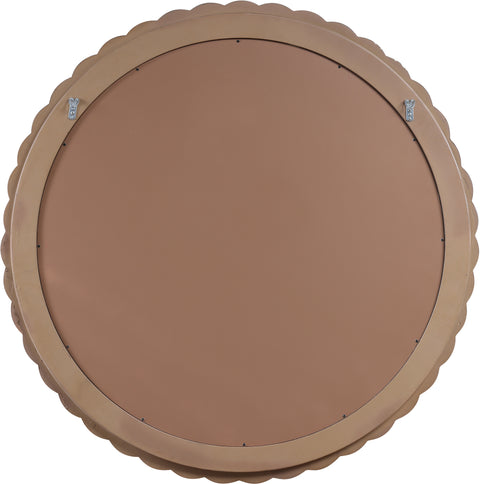 Giselle 40" Brown Oak Veneer Frame Mirror, 1 Piece