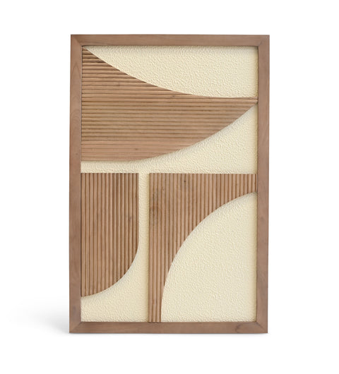 Monroe 24" Natural Mango Wood Wall Art, 1 Piece