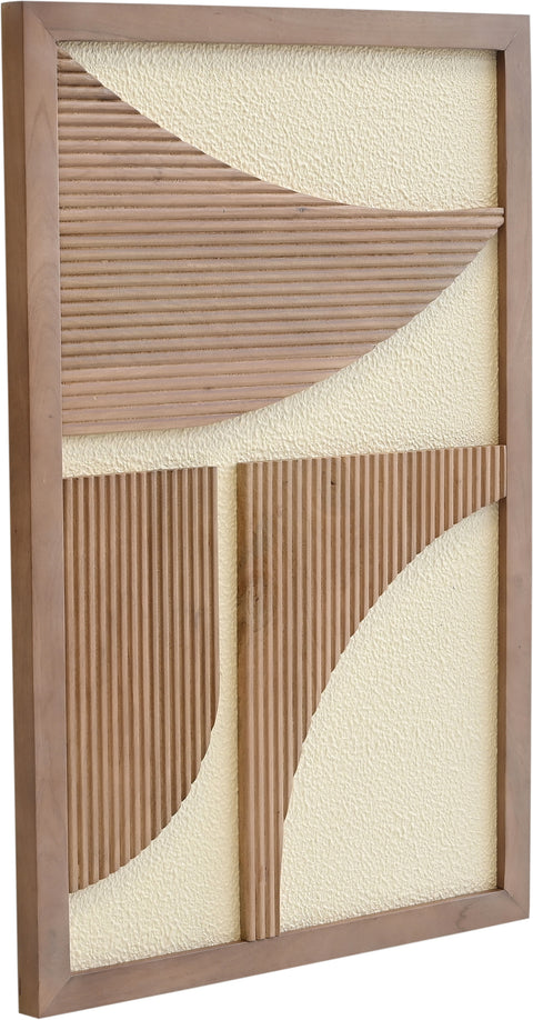 Monroe 24" Natural Mango Wood Wall Art, 1 Piece