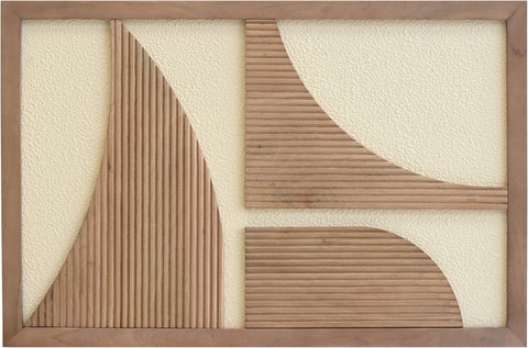 Monroe 24" Natural Mango Wood Wall Art, 1 Piece