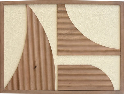 Monroe 36" Natural Mango Wood Wall Art, 1 Piece