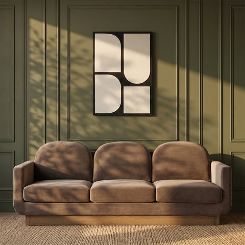 Vale 24" Black Mango Wood Wall Art, 1 Piece