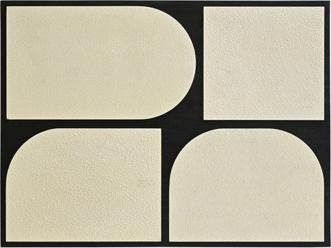 Vale 36" Black Mango Wood Wall Art, 1 Piece