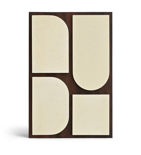 Vale 24" Brown Mango Wood Wall Art, 1 Piece