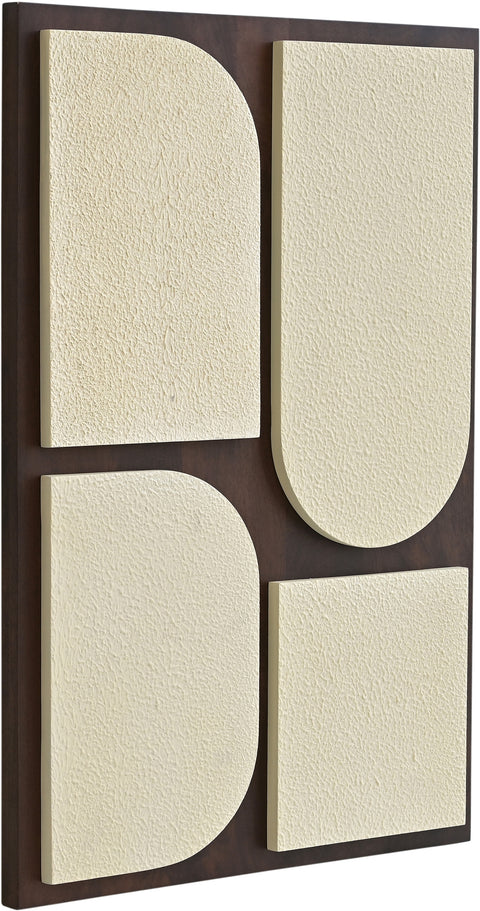 Vale 24" Brown Mango Wood Wall Art, 1 Piece